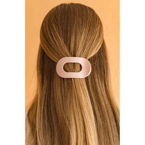 Teleties Pearly Pink Small Flat Round Hair Clip