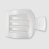 Teleties - Large Flat Square Coconut White Clip