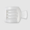 Teleties - Medium Flat Square Coconut White Clip