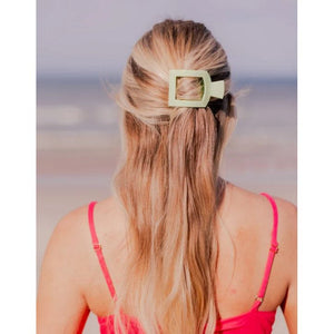 Teleties - Small Aloe, There! Flat Square Hair Clip