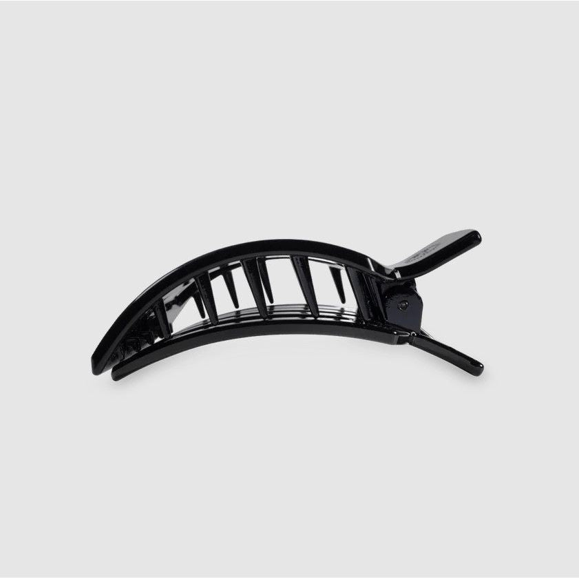 Teleties - Medium Flat Square Jet Black Clip