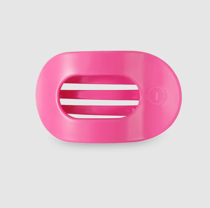 Teleties - Small Paradise Pink Flat Round Hair Clip