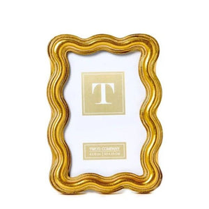 Gold Triple Wave Photo Frame - 4" x 6"