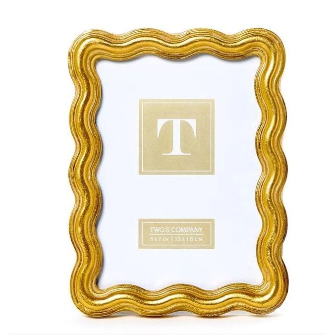 Gold Triple Wave Photo Frame - 5