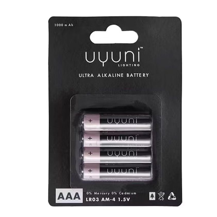 Uyuni Lighting Ultra Alkaline Battery - 4 Pk - AAA