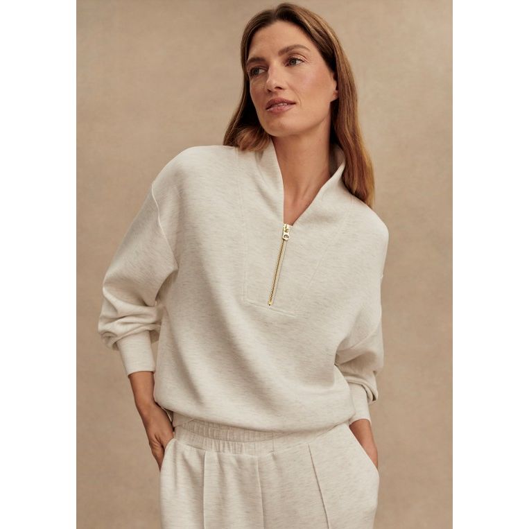 Davidson Sweat Top - Ivory Marl