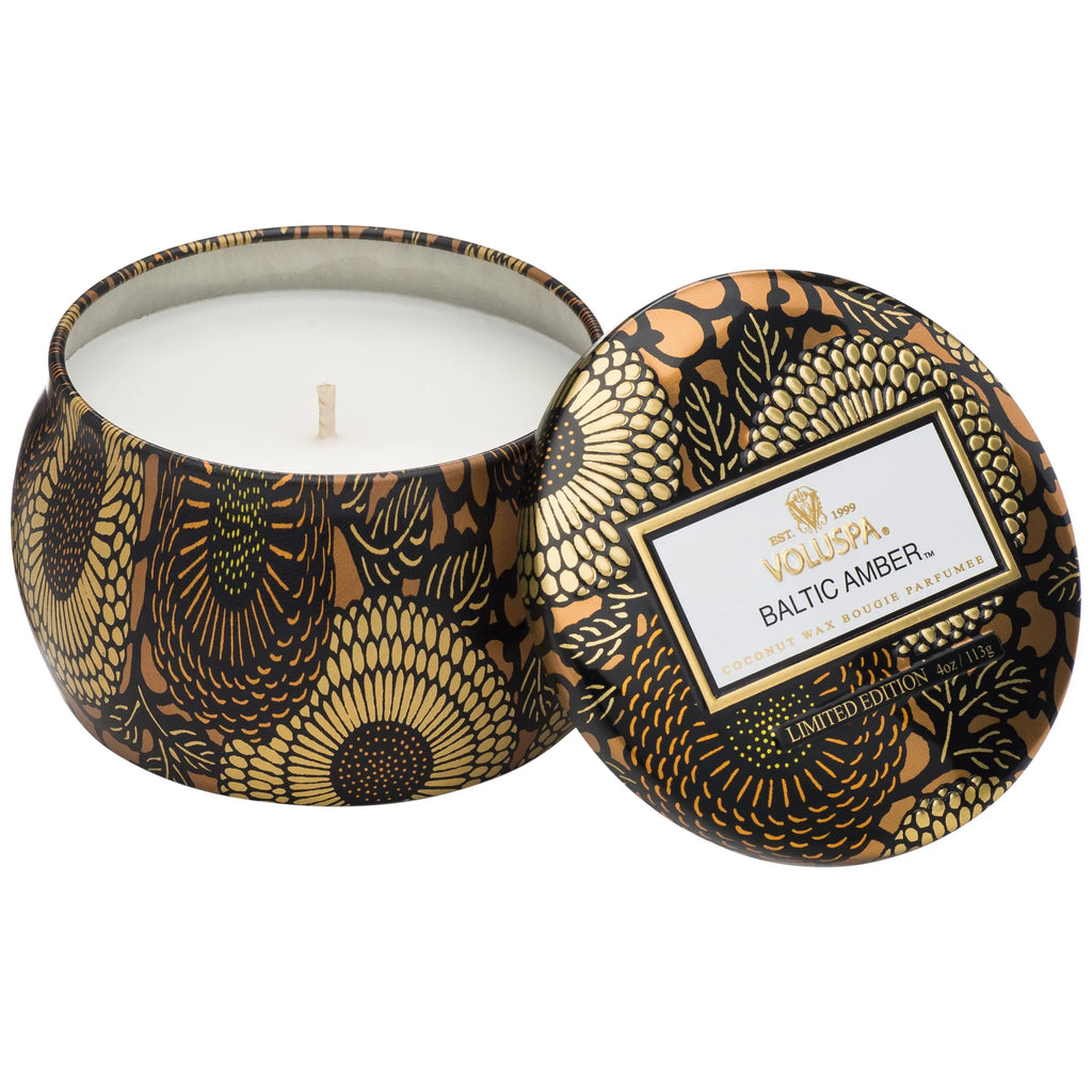 VOLUSPA Mini Tin Candle - Baltic Amber
