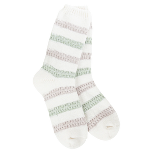 Weekend Ragg Links Crew - Meadow Stripe