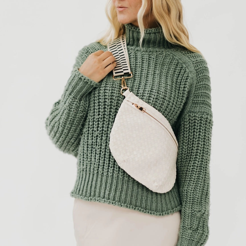 Westlyn Woven Bum Bag - Cream