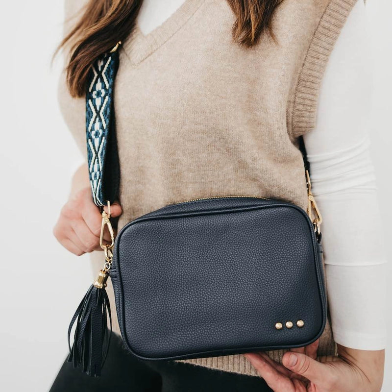 Willow Camera Crossbody Bag - Navy