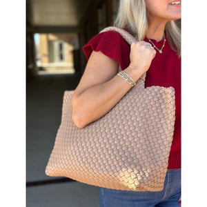 Woven Tote - Beige