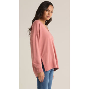 Z Supply Modern V Neck Weekender - Rosebud