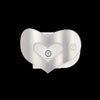 Teleties - Mother of Pearl Heart Medium Flat Clip