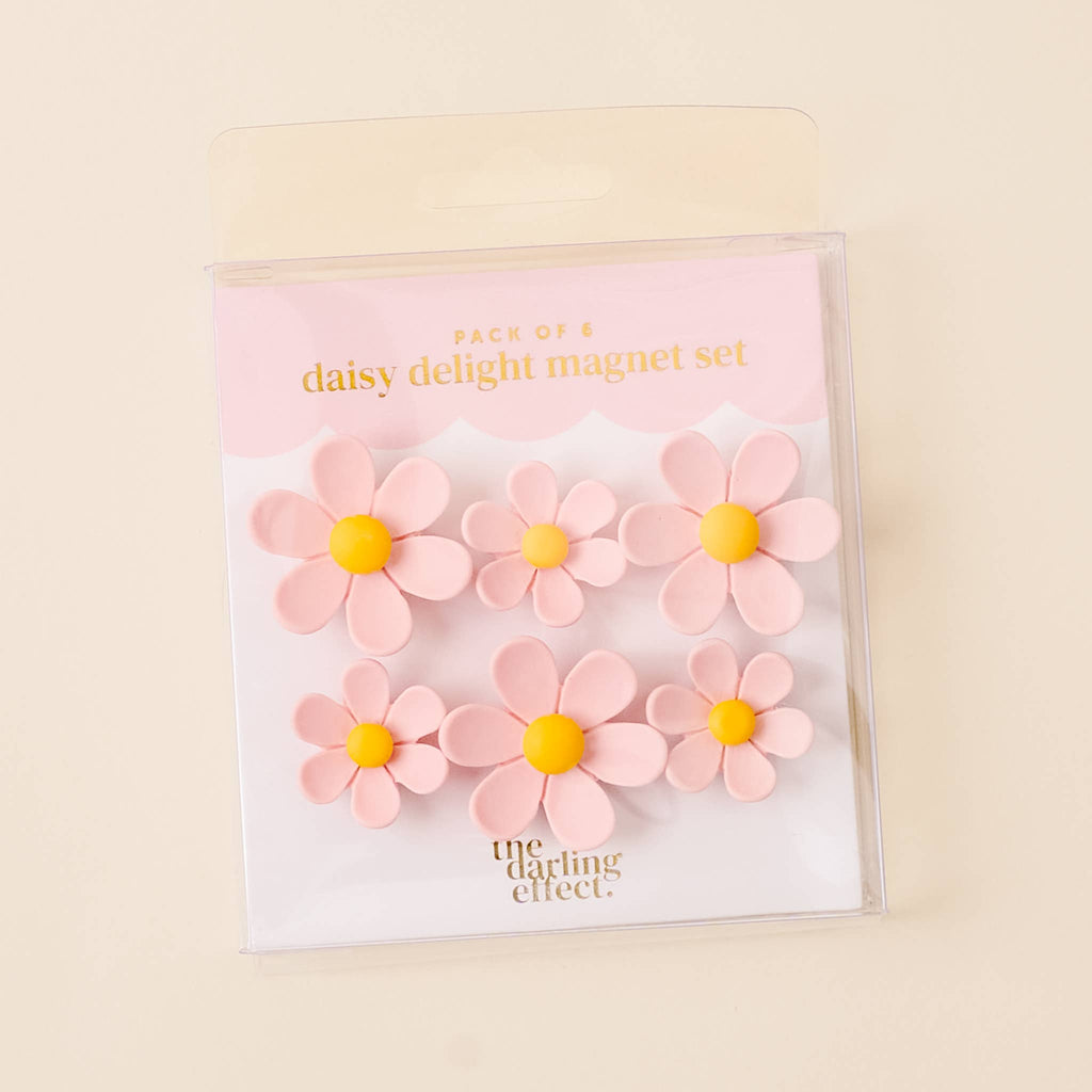 Daisy Delight Magnet Set - Pink