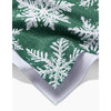 Geometry Tea Towel - Snowy Days Green