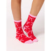 Red and Pink Bow Socks
