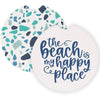 Beach Happy Terrazzo - Car Coasters