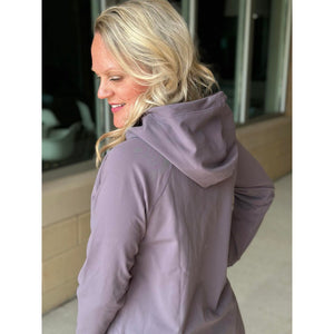 Houston Active Hoodie Pullover With Thumbholes - Grey