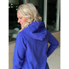 Houston Active Hoodie Pullover With Thumbholes - Night Blue