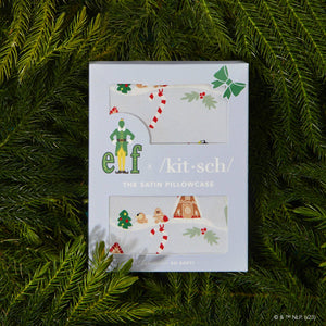 Elf x kitsch Satin Pillowcase - Periwinkle Christmas