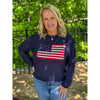 Martha Flag Sweater - Navy