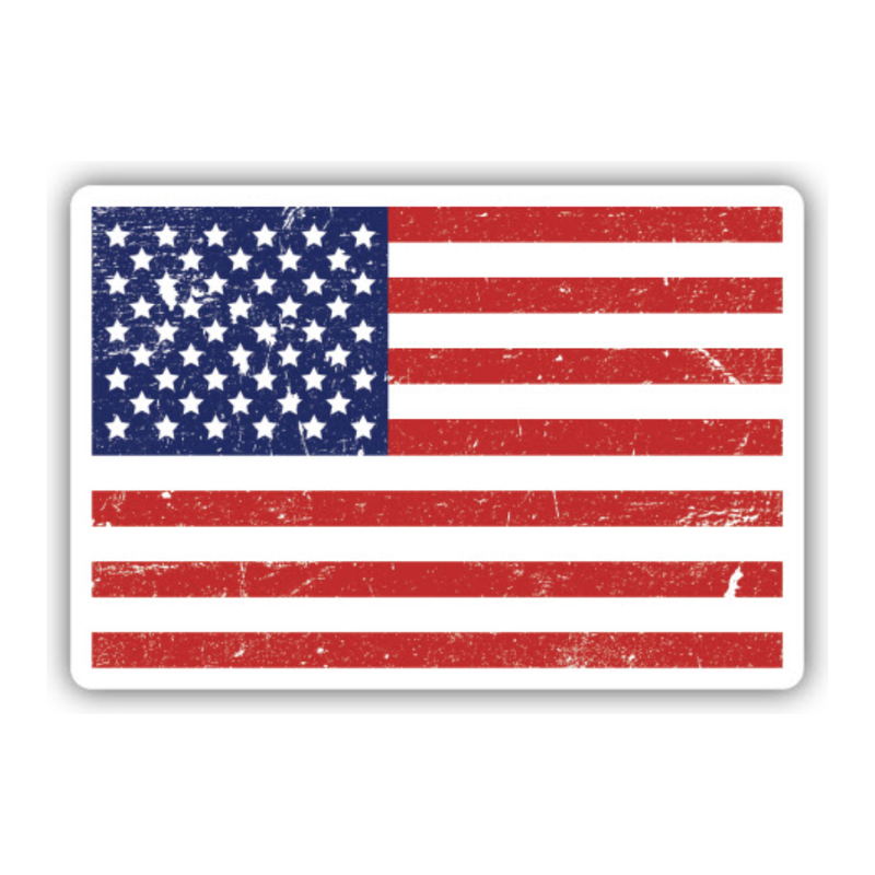 American Flag Sticker