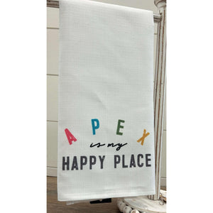 Apex is my Happy Place Tea Towel - Multicolor