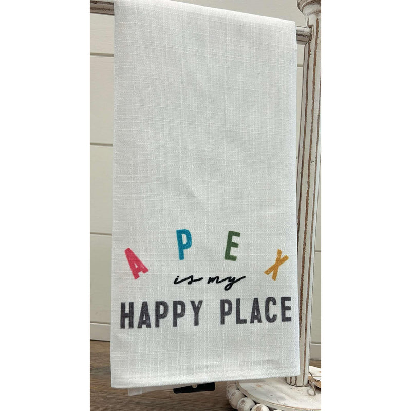 Apex is my Happy Place Tea Towel - Multicolor