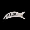 Teleties - Mother of Pearl Heart Medium Flat Clip