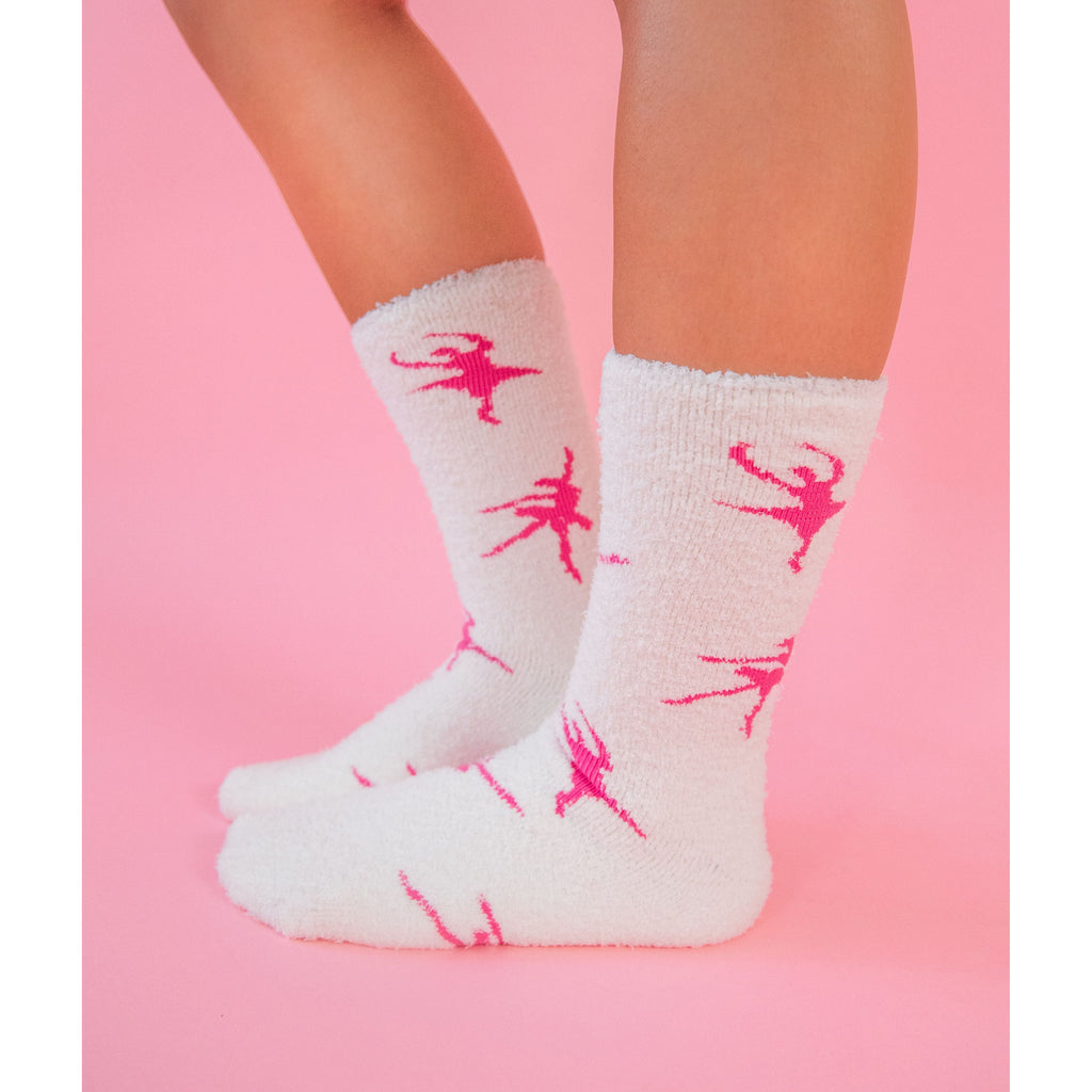 Cozy Soft Crew Socks - Ballerina