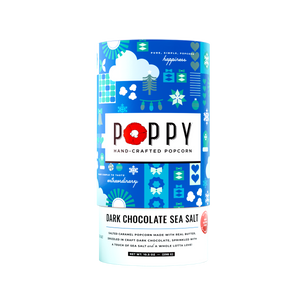 Poppy Dark Chocolate Sea Salt 8" Cylinder Popcorn