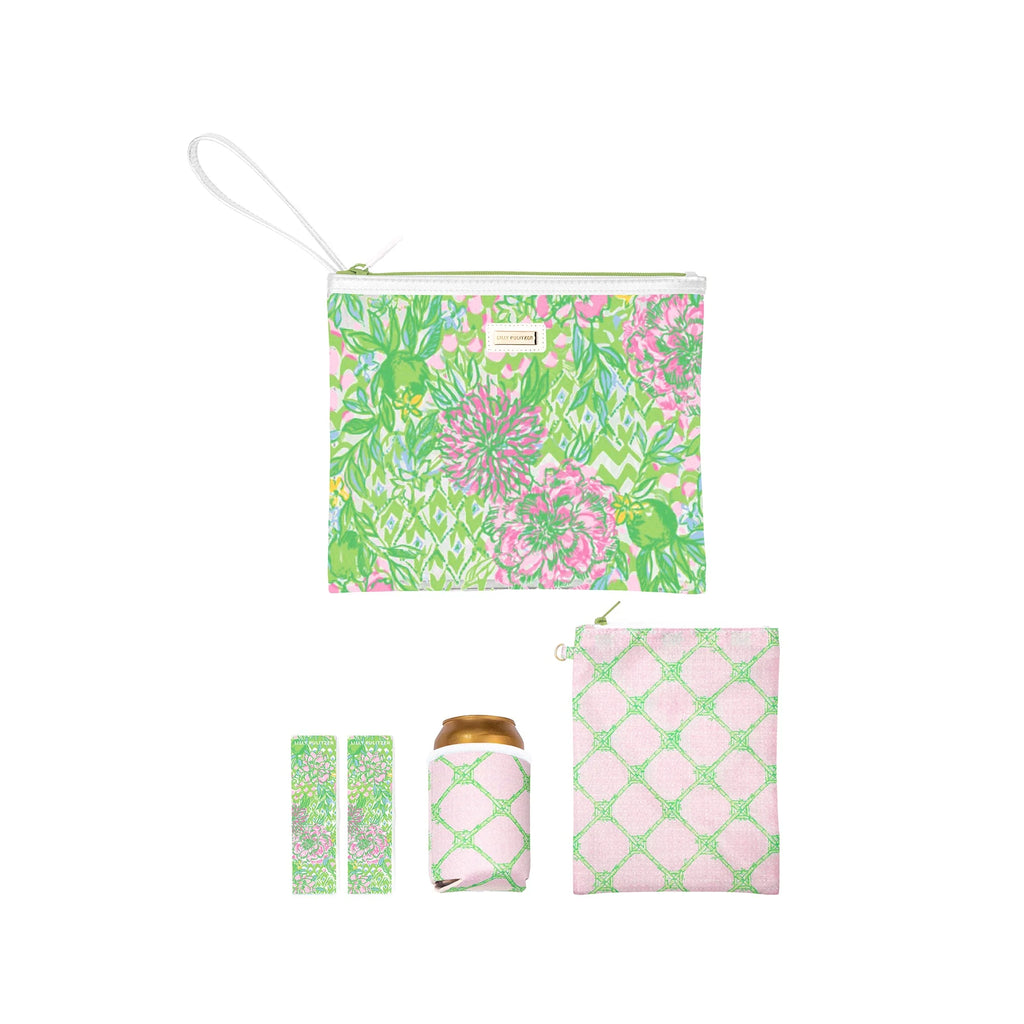 Lilly Pulitzer Beach Day Pouch - Lime Feeling Good