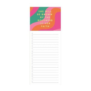 Magnetic Notepad - Boldness of Her Faith