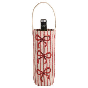 Bow Sequin Wine Bag