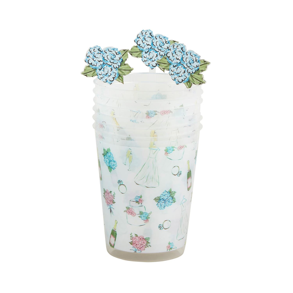 Bride Party Gift Cup Set - White