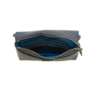Everly Organizer Flap Crossbody - Bright Navy