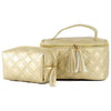 Brighton Quilted Train Case - Gold
