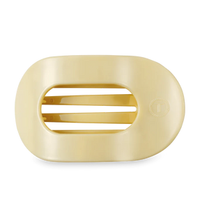 Teleties - Butter Yellow Large Flat Round Hair Clip