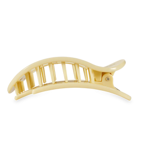 Teleties - Butter Yellow Large Flat Round Hair Clip