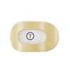 Teleties - Butter Yellow Medium Flat Round Hair Clip