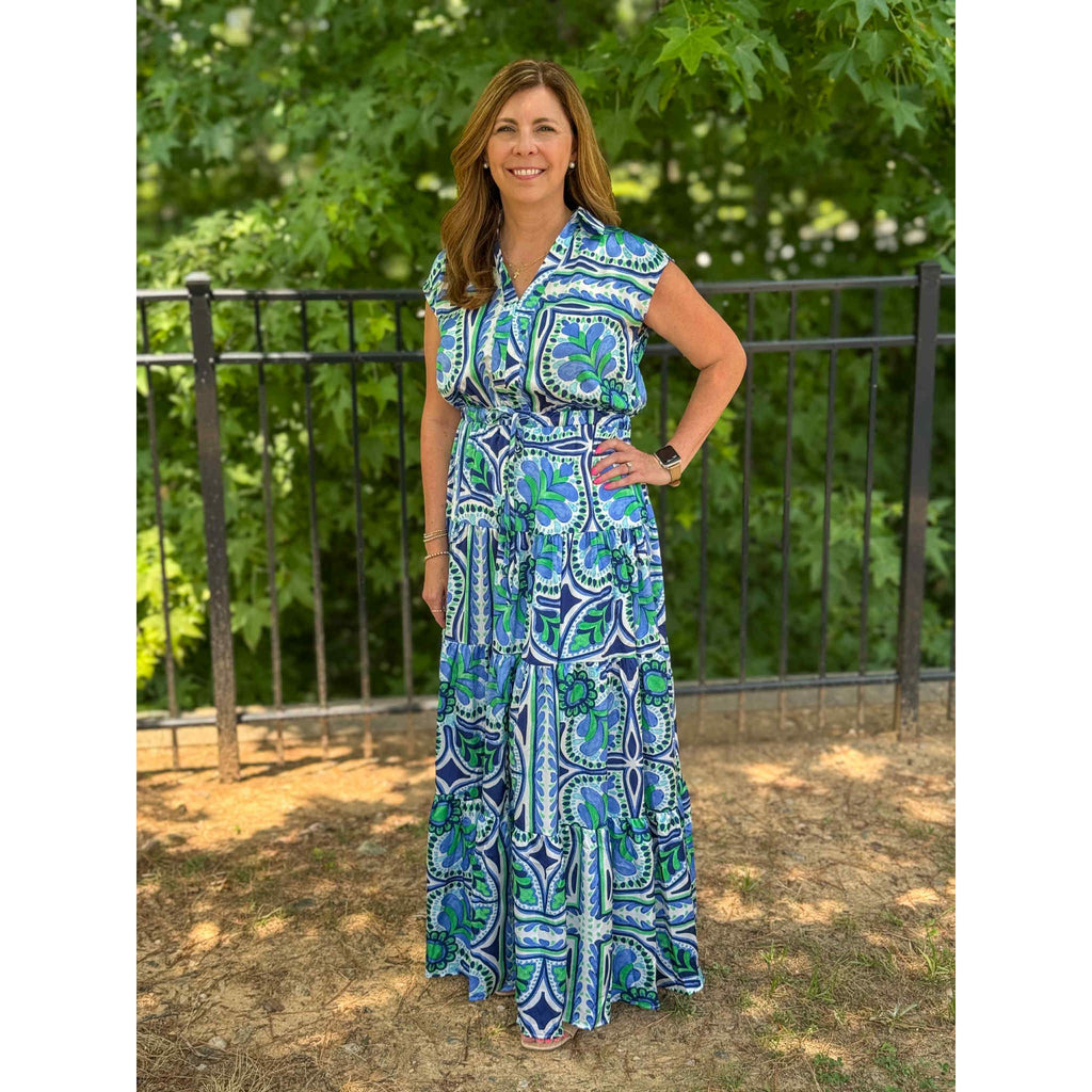 Wanda Floral Tiered Maxi Dress