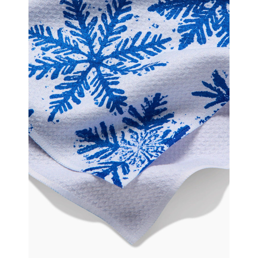 Geometry Tea Towel - Snowy Days Blue