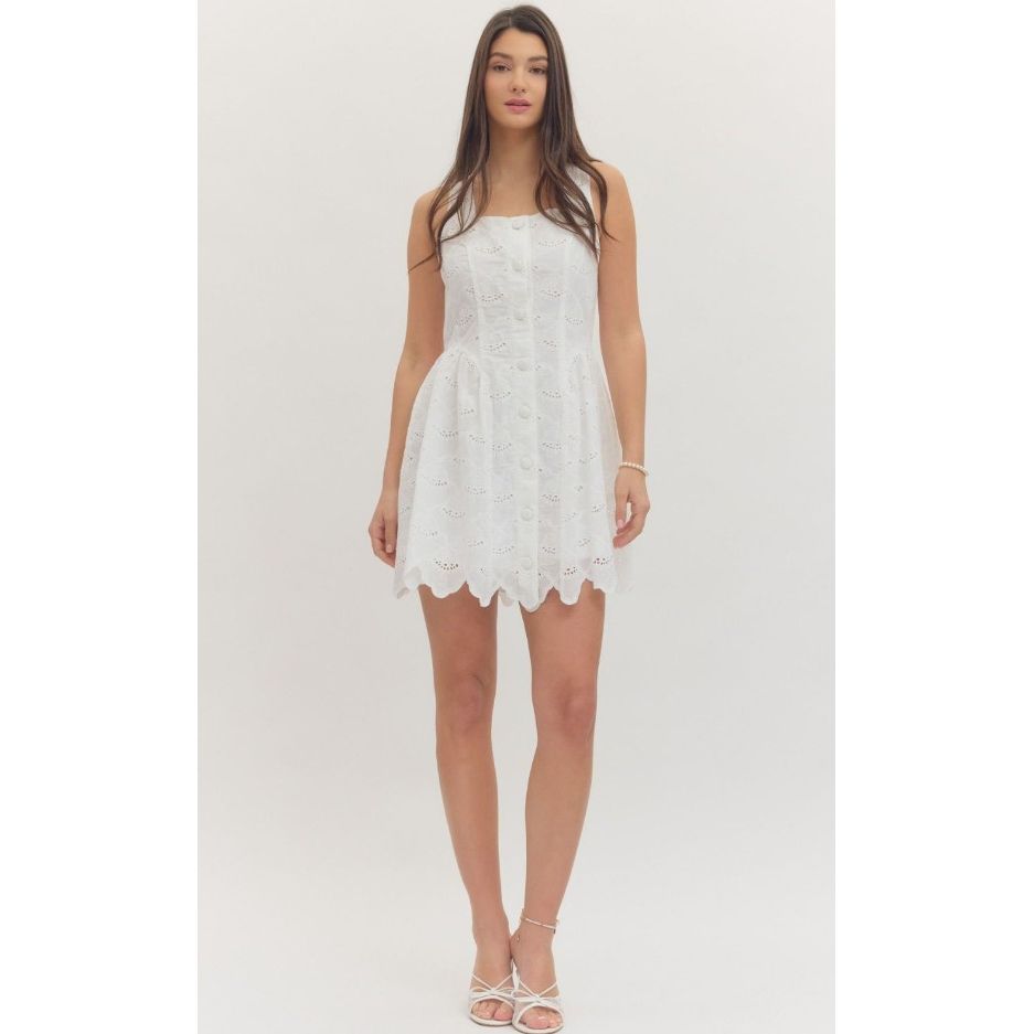 camille mini dress white Camille A-line Mini Dress White