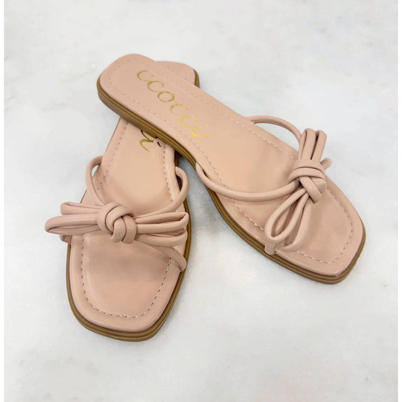 Ciara Bow Slip-On Sandal - Blush