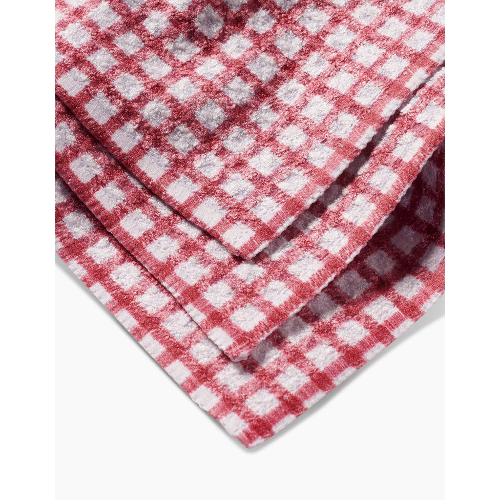 Geometry Dishcloth Set - Fireside Plaid Red