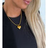 CHANSUTTPEARLS Bubble Heart Necklace - Gold