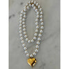 CHANSUTTPEARLS Wrap Around Pearl Heart Necklace - Gold