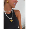 CHANSUTTPEARLS Wrap Around Pearl Heart Necklace - Gold