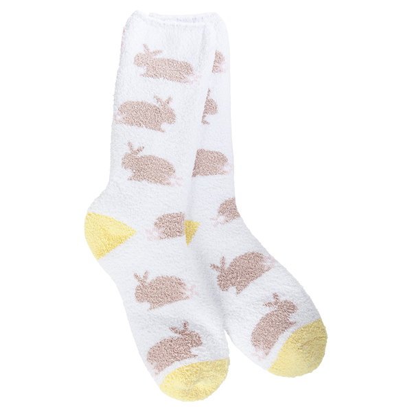 Cozy Soft Crew Socks - Chocolate Bunny