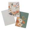 Joyful Patient Faithful Heirloom Floral 3-piece Large Notebook Set - Romans 12:12